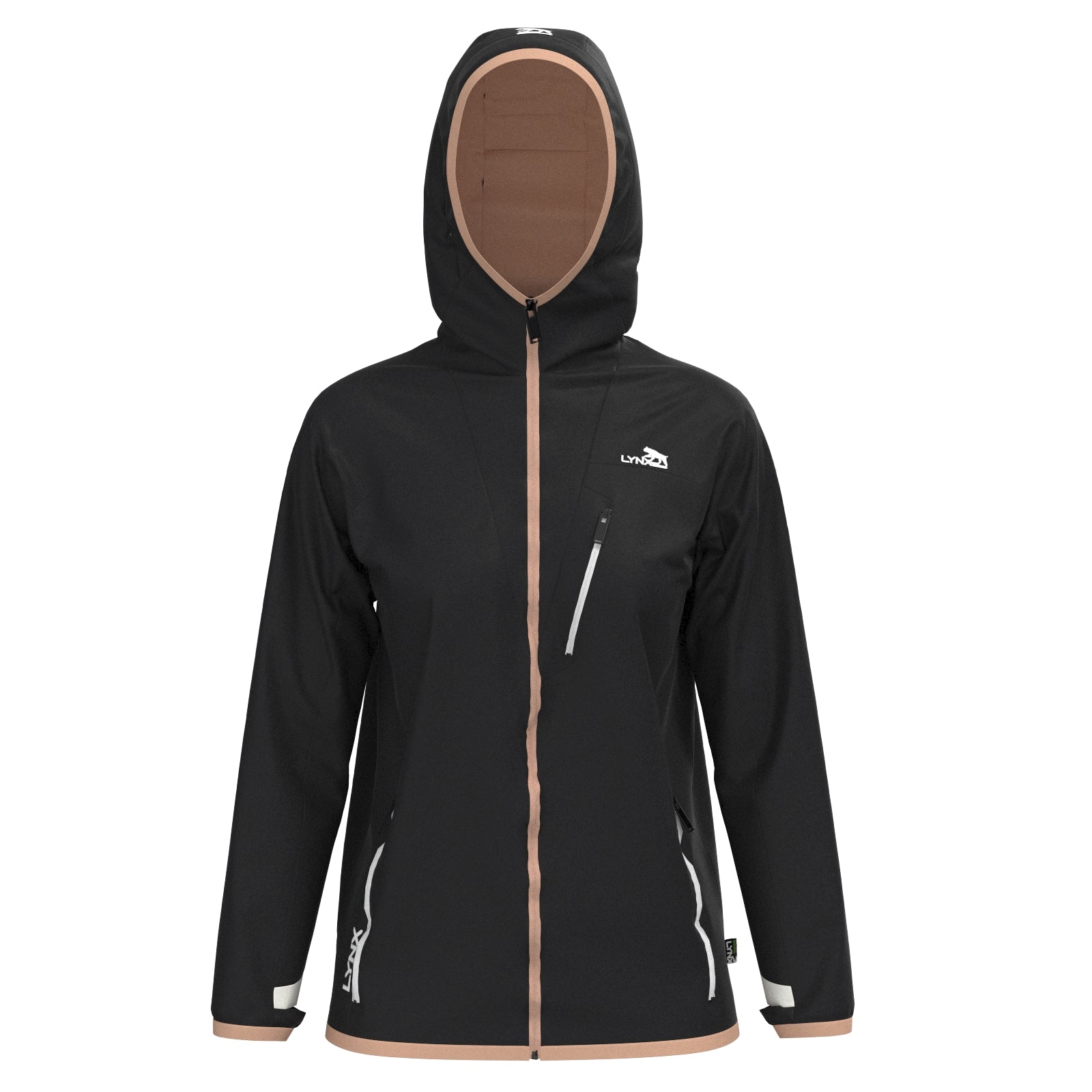 Outdoor Jacke in Schwarz – nachhaltige Sportbekleidung von LYNX