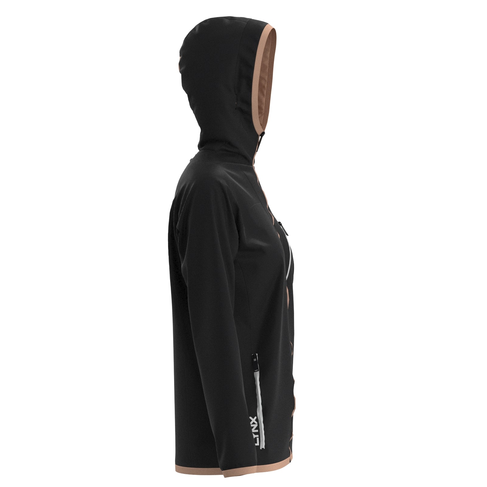 Outdoor Jacke in Schwarz – nachhaltige Sportbekleidung von LYNX