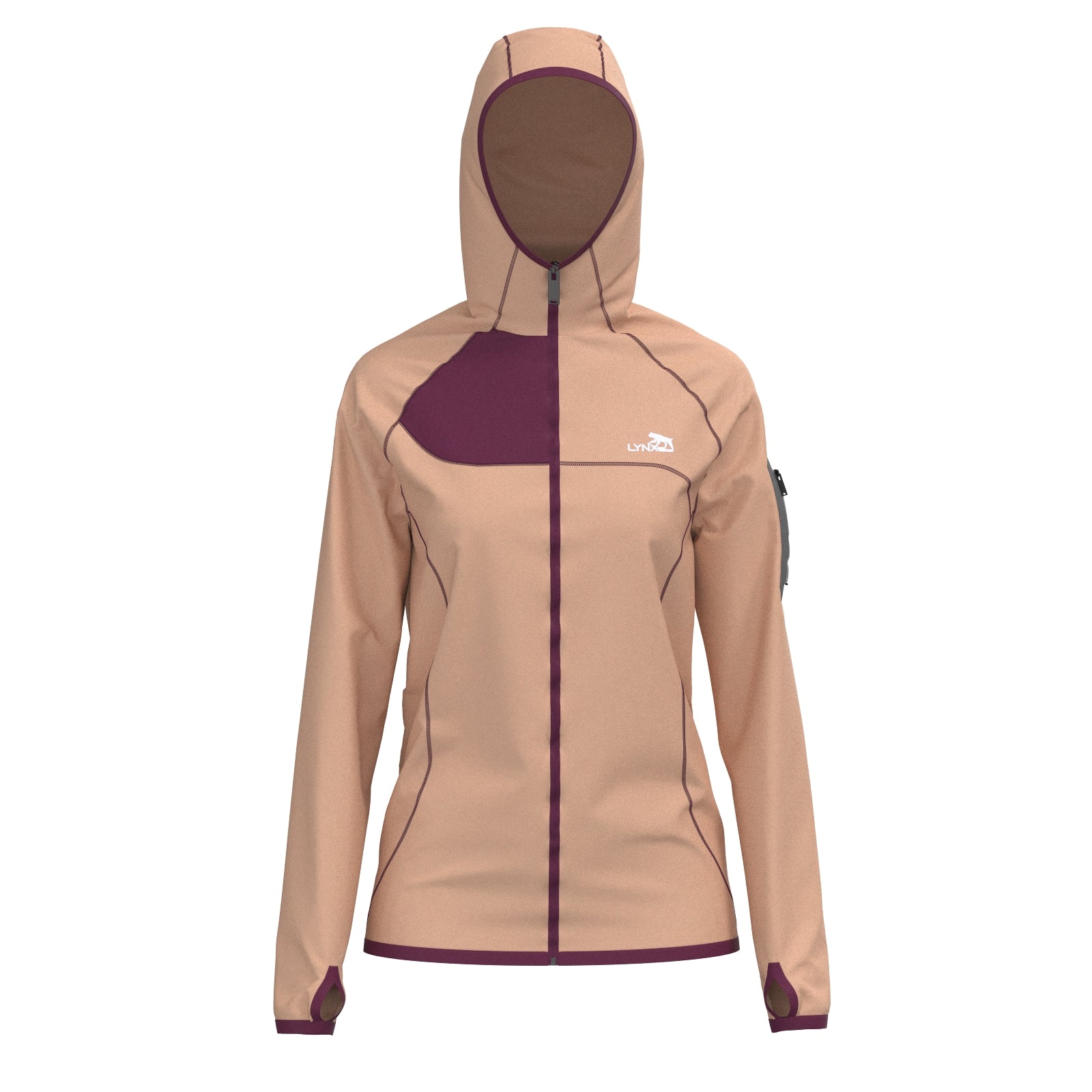 Outdoor Jacke in pinksand – nachhaltige Sportbekleidung von LYNX