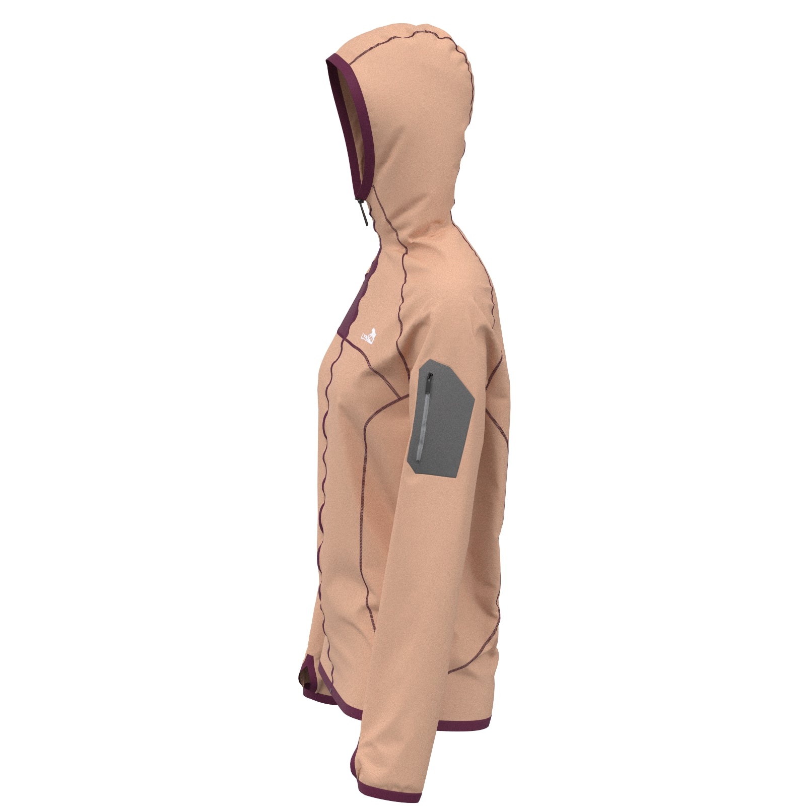 Outdoor Jacke in pinksand – nachhaltige Sportbekleidung von LYNX