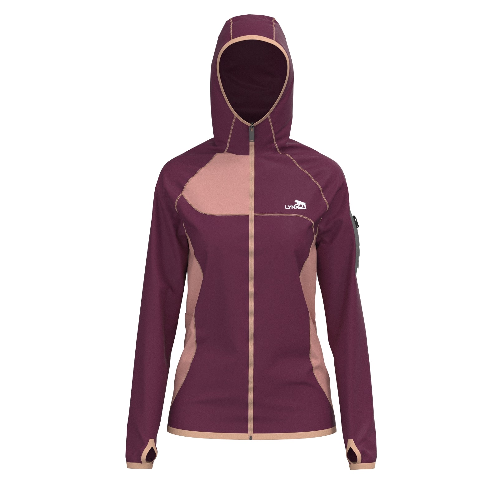 Outdoor Jacke in lila – nachhaltige Sportbekleidung von LYNX