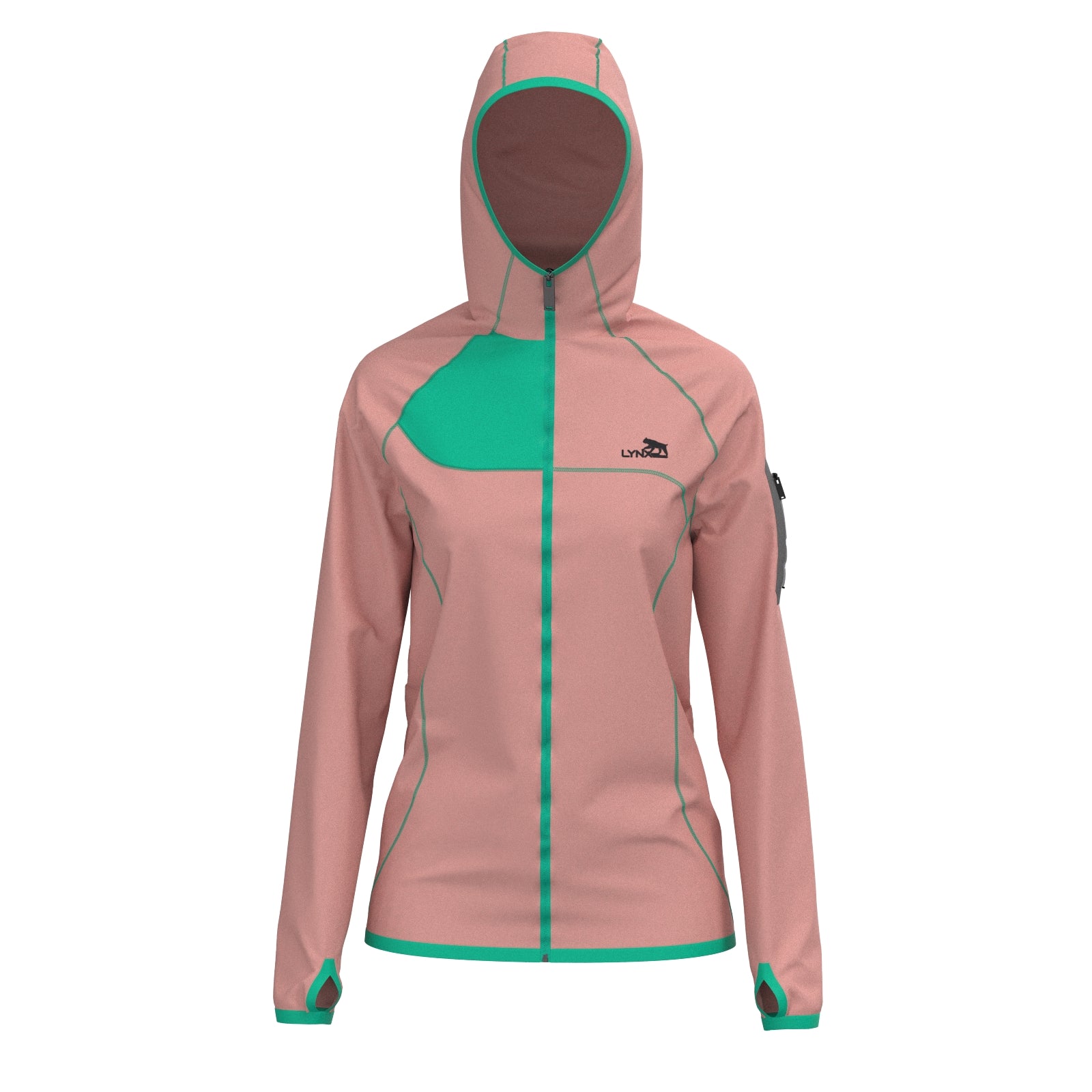 Outdoor Jacke in rose – nachhaltige Sportbekleidung von LYNX