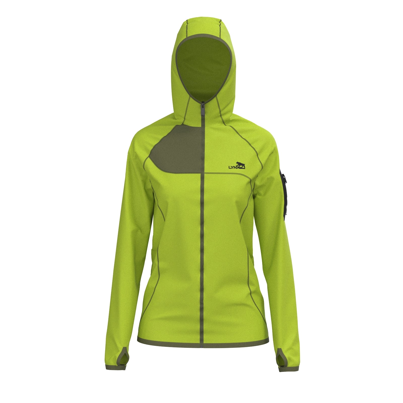 Outdoor Jacke in hellgrün – nachhaltige Sportbekleidung von LYNX