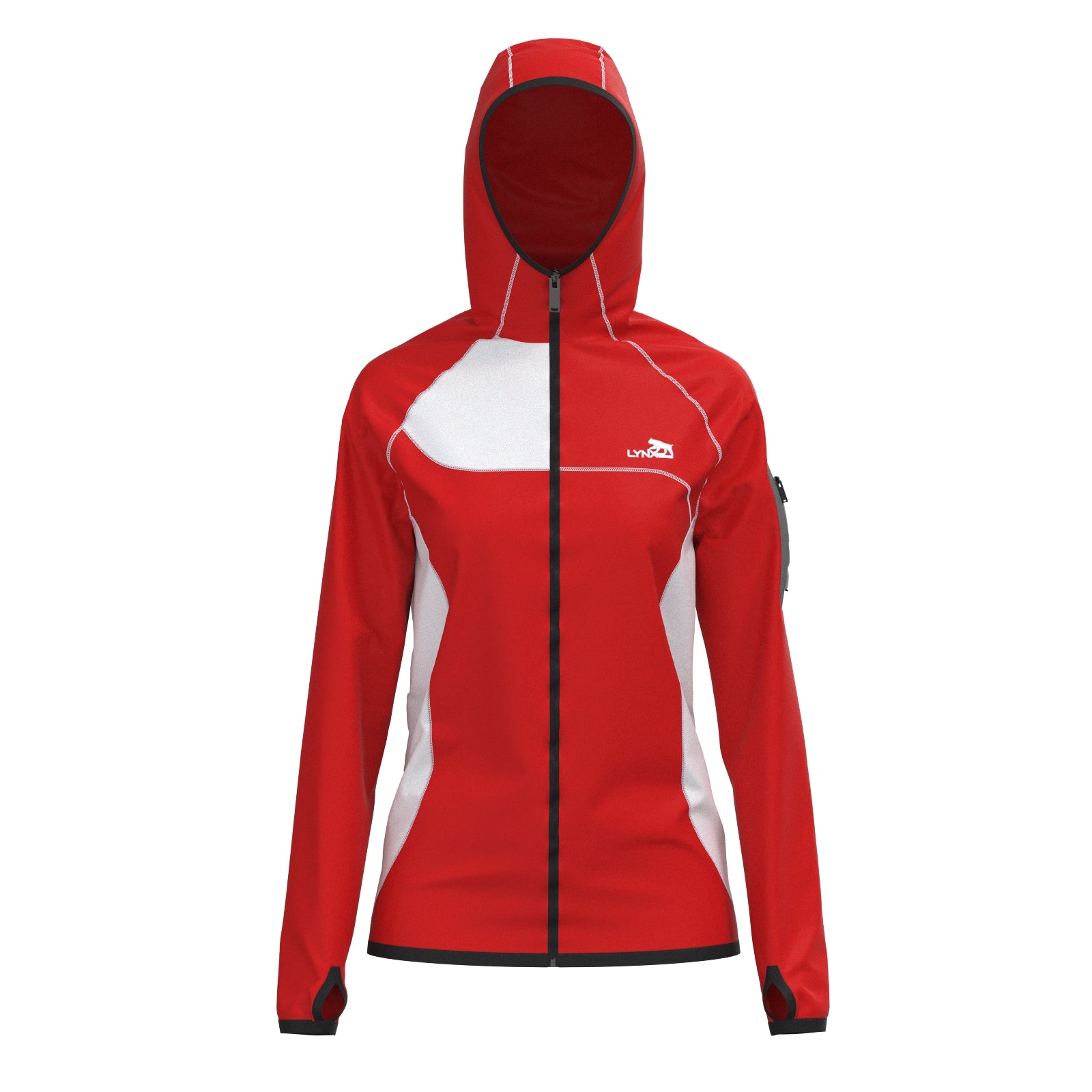 Outdoor Jacke in rot – nachhaltige Sportbekleidung von LYNX