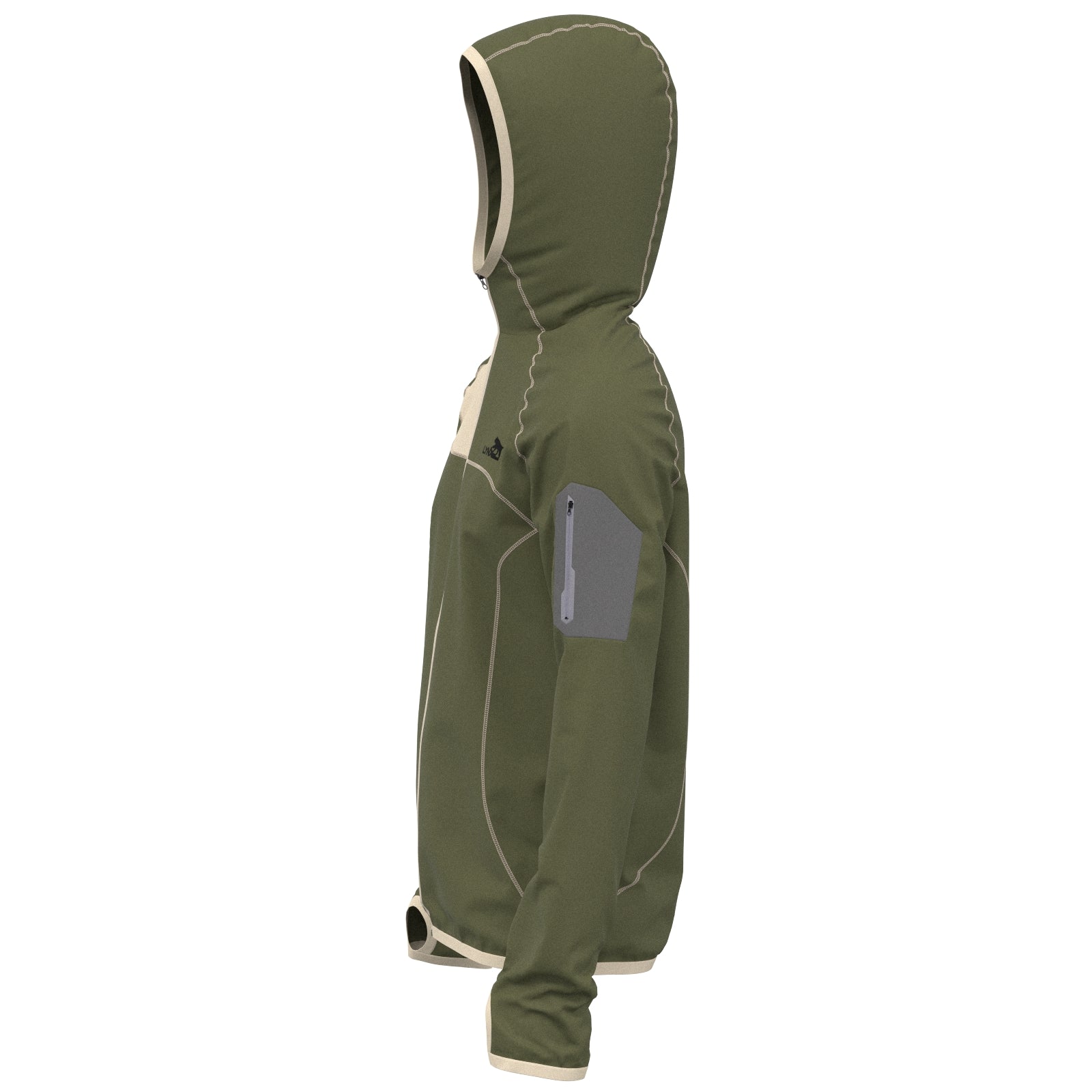 Outdoor Jacke in oliv – nachhaltige Sportbekleidung von LYNX