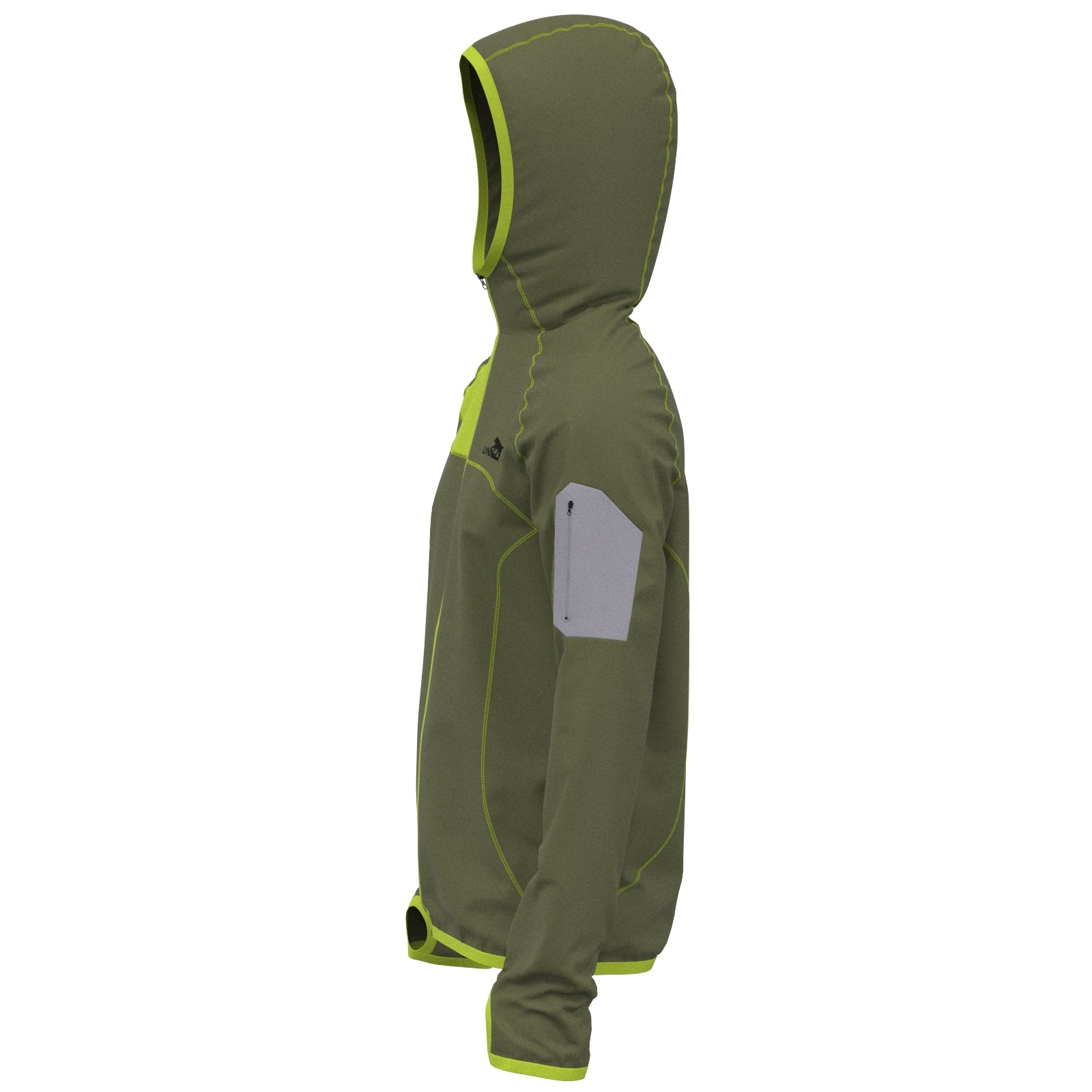 Outdoor Jacke in oliv – nachhaltige Sportbekleidung von LYNX