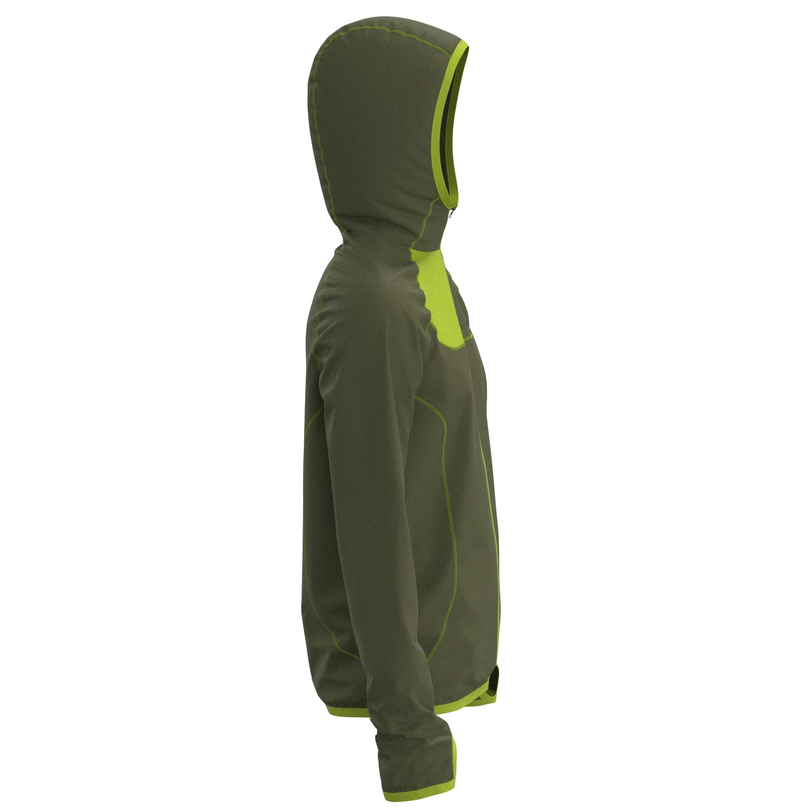 Outdoor Jacke in oliv – nachhaltige Sportbekleidung von LYNX