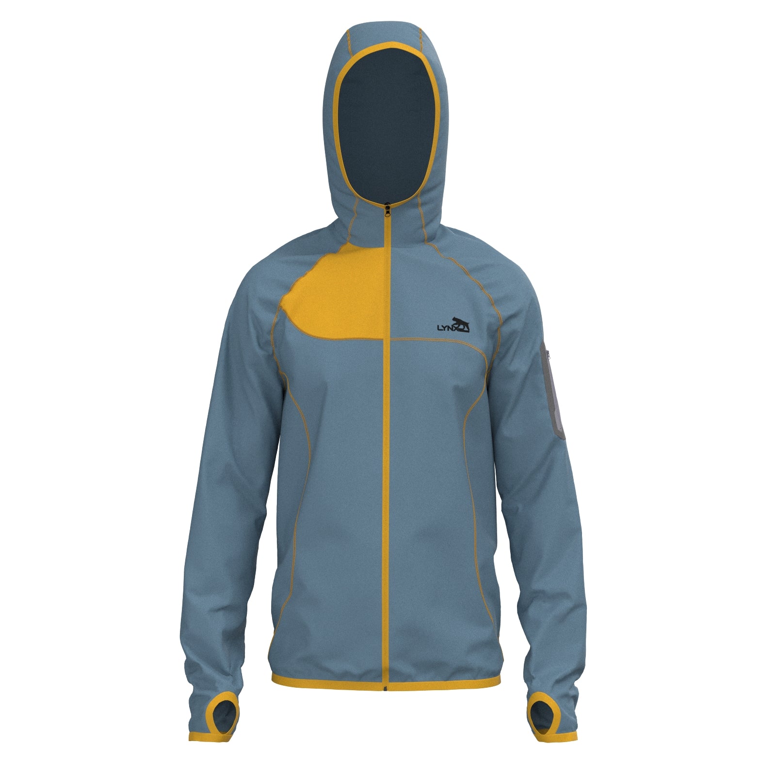 Outdoor Jacke in hellblau – nachhaltige Sportbekleidung von LYNX