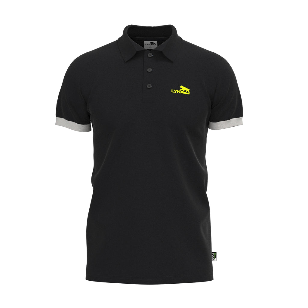 Running Polo aus Lyocell in schwarz