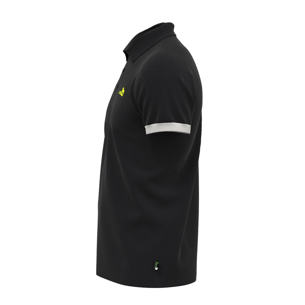 Running Polo aus Lyocell in schwarz