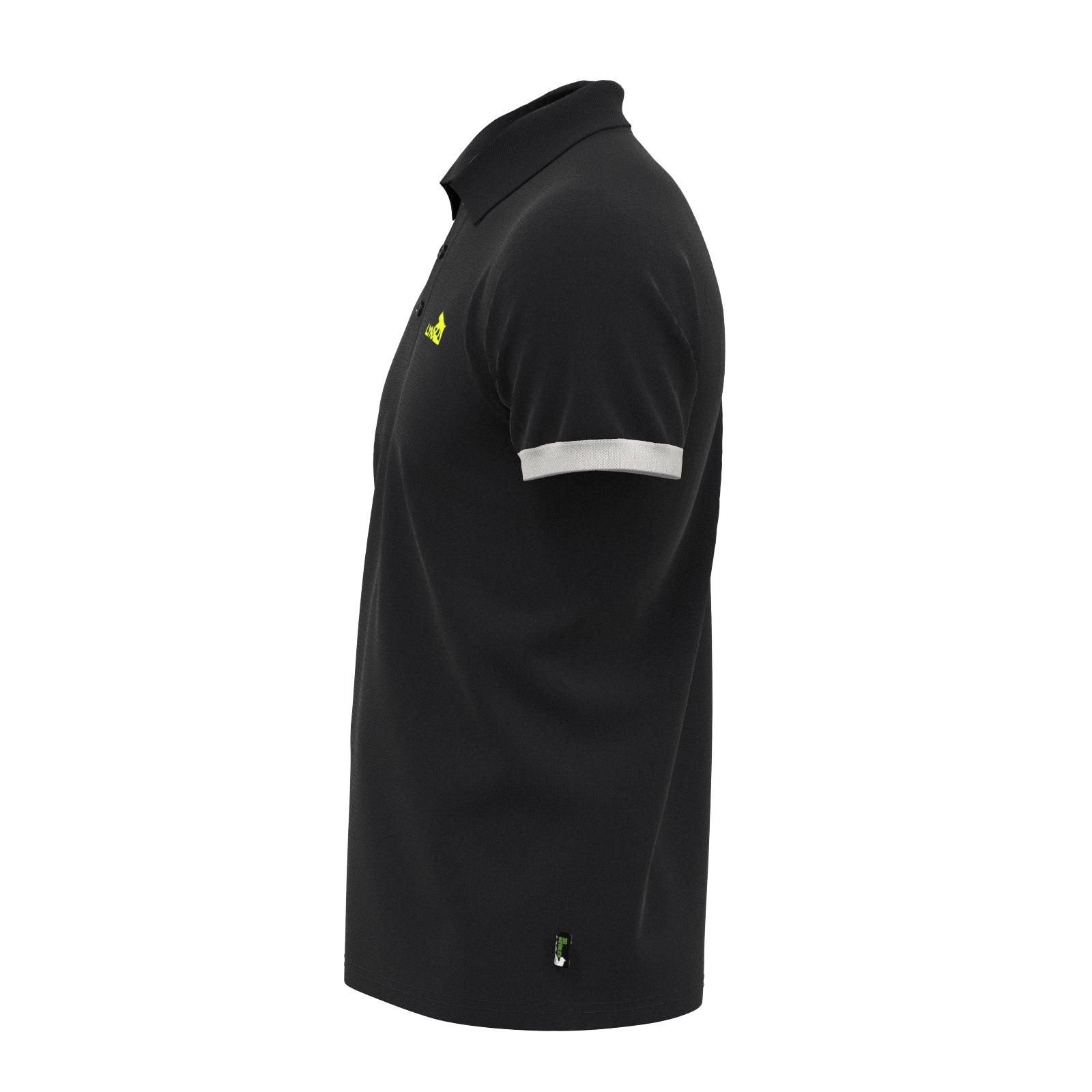 Running Polo aus Lyocell in schwarz