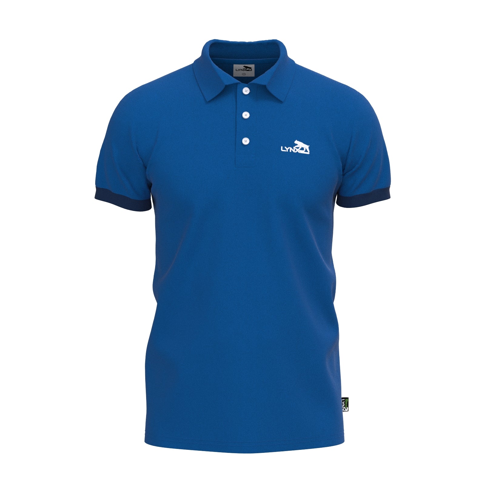 Running Polo aus Lyocell in blau