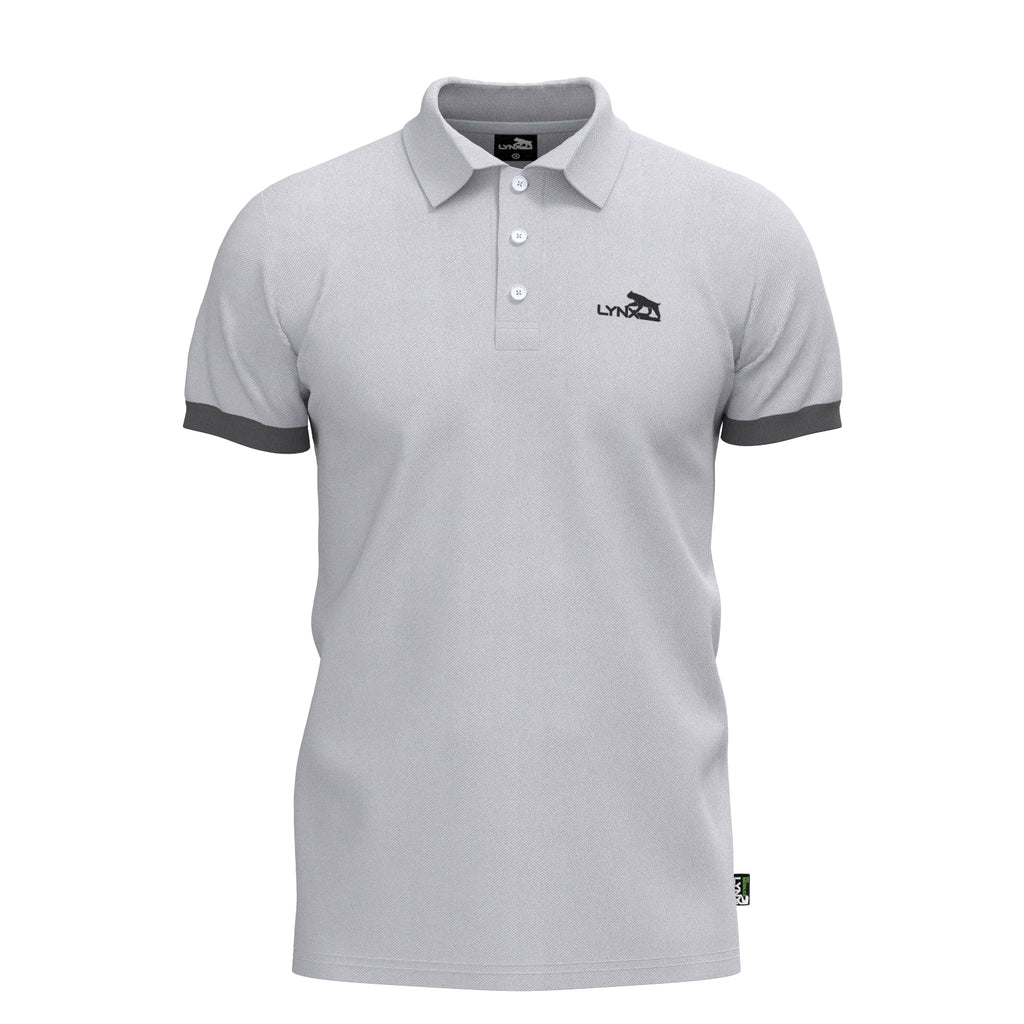 Running Polo aus Lyocell in weiß