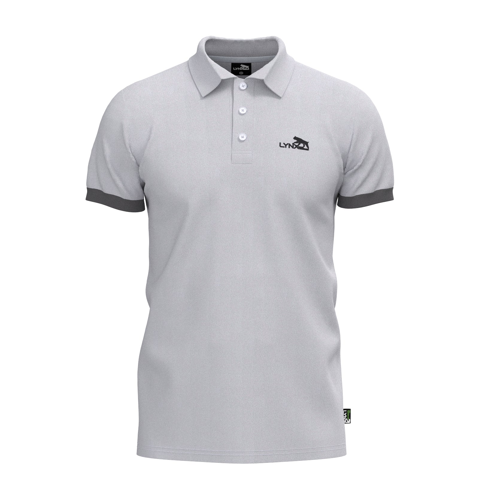 Running Polo aus Lyocell in weiß