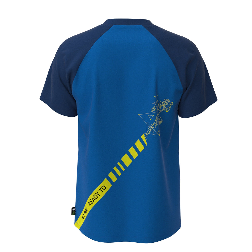 Running Shirt Baldi aus Bambus in blau