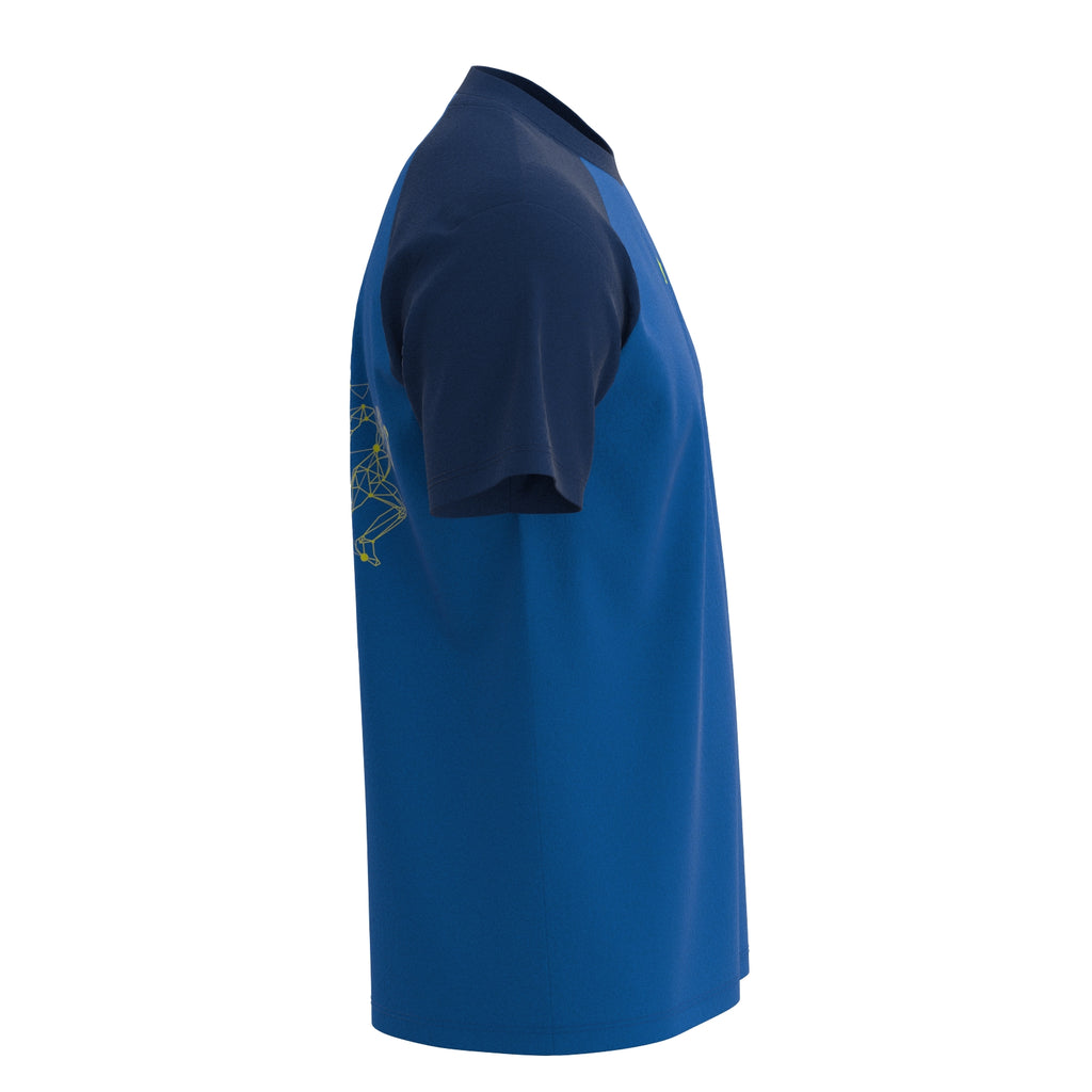 Running Shirt Baldi aus Bambus in blau
