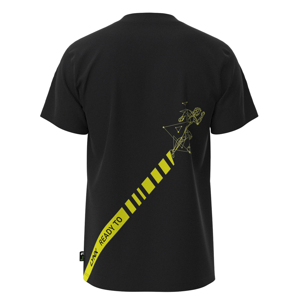 Running Shirt Hart aus Bambus in schwarz