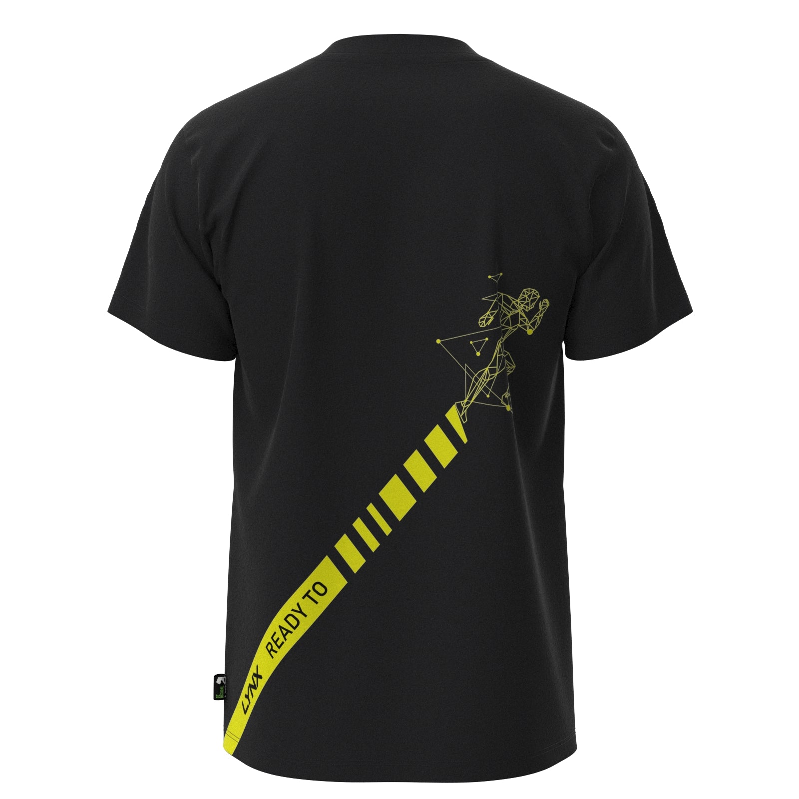 Running Shirt Hart aus Bambus in schwarz