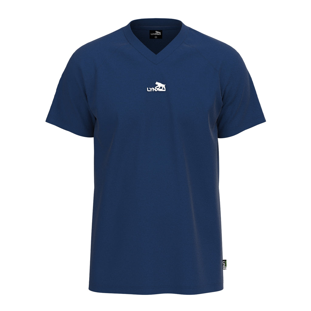 Running Shirt Hart aus Bambus in blau