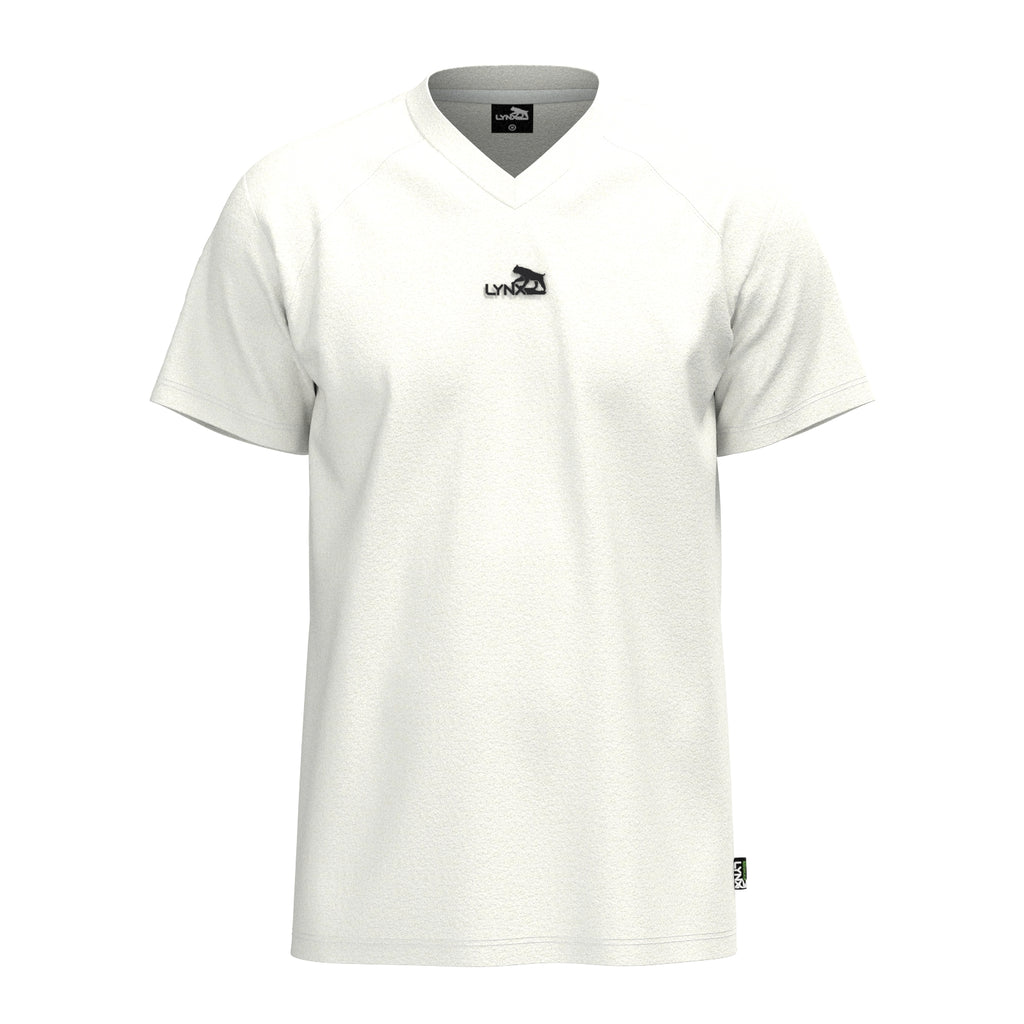 Running Shirt Hart aus Bambus in weiß