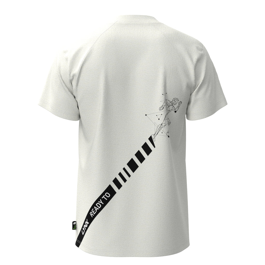 Running Shirt Hart aus Bambus in weiß