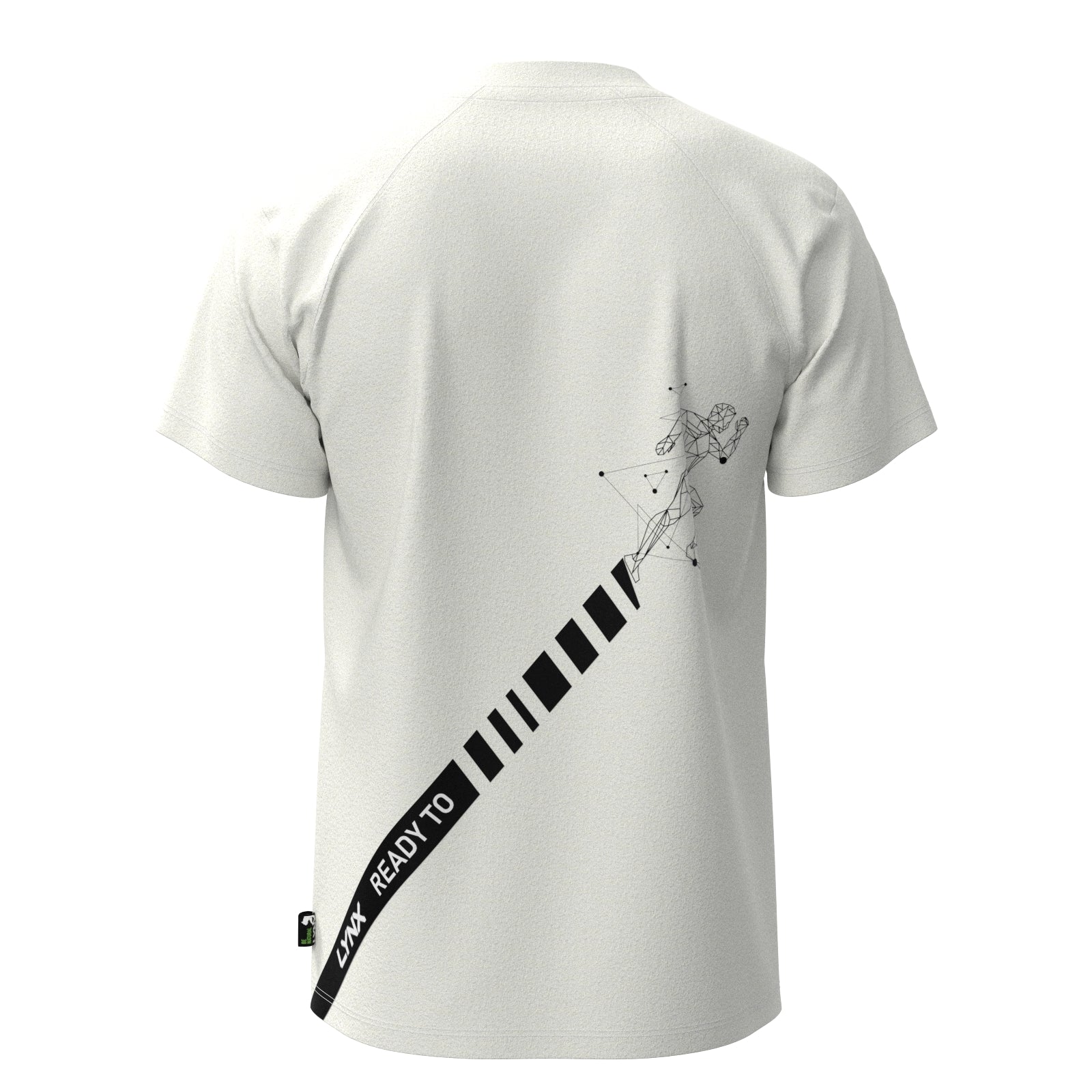 Running Shirt Hart aus Bambus in weiß