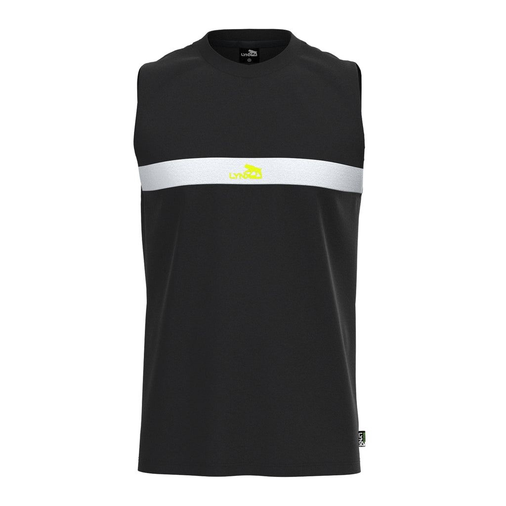 Running Shirt Tank aus Bambus in schwarz