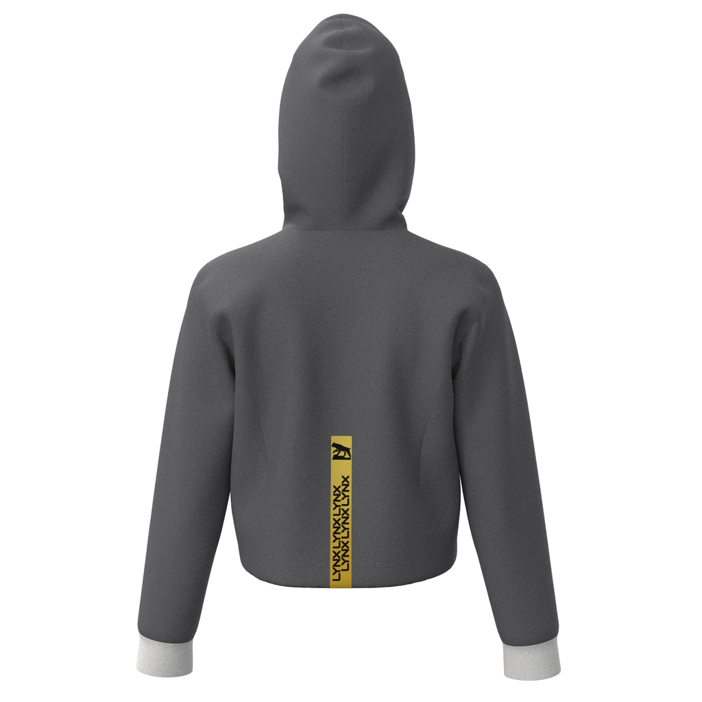 Fitness Hoodie Elly kurz in grau