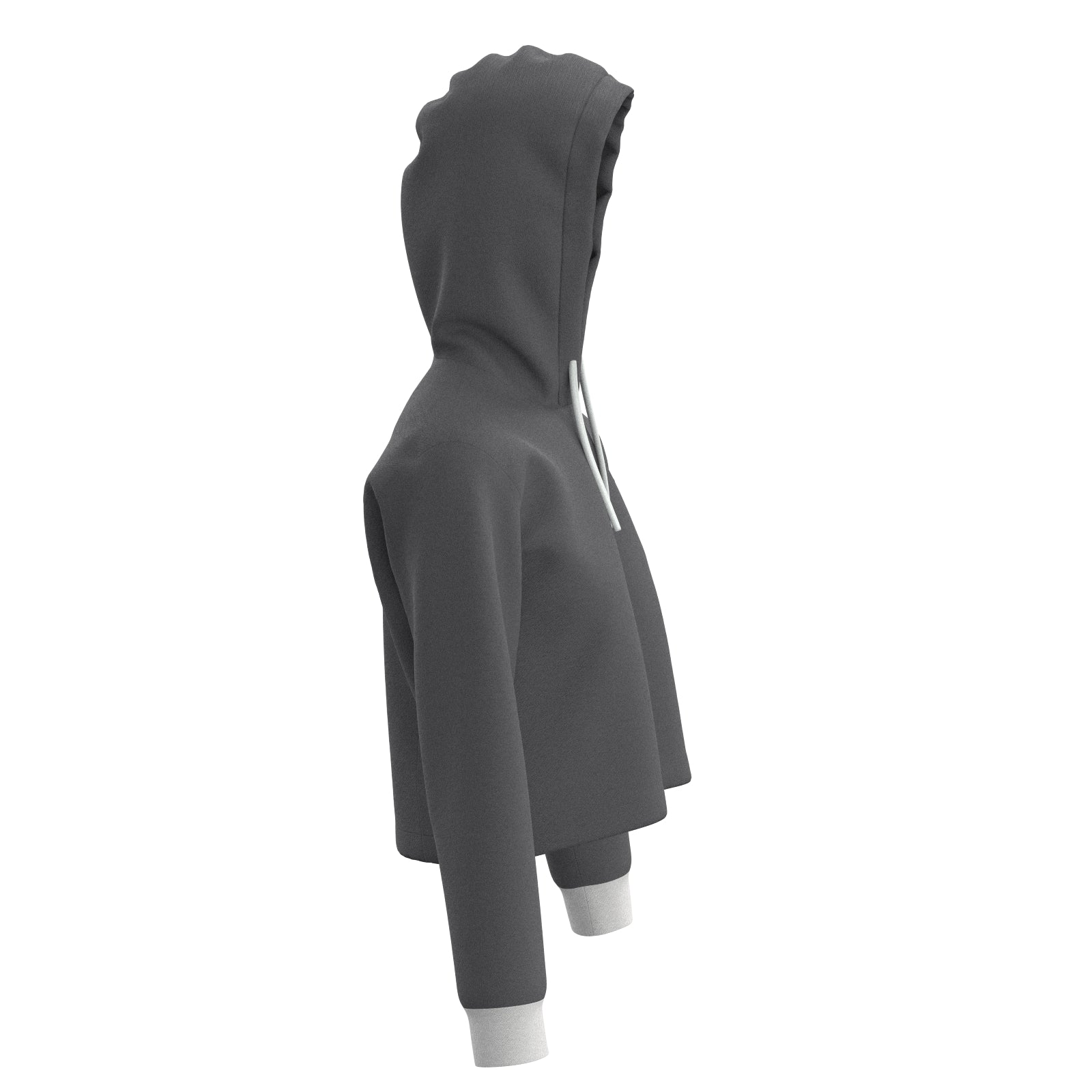 Fitness Hoodie Elly kurz in grau