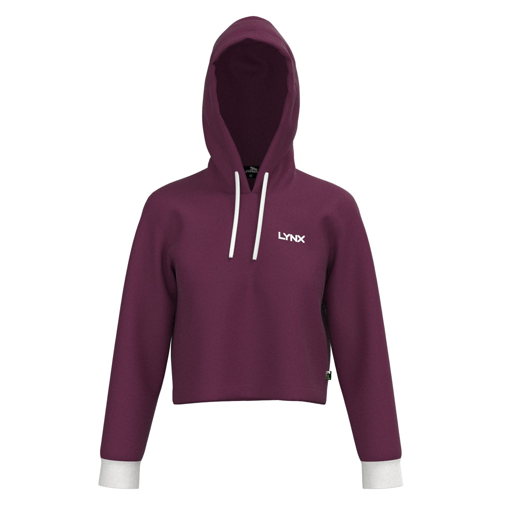 Fitness Hoodie Elly kurz in lila