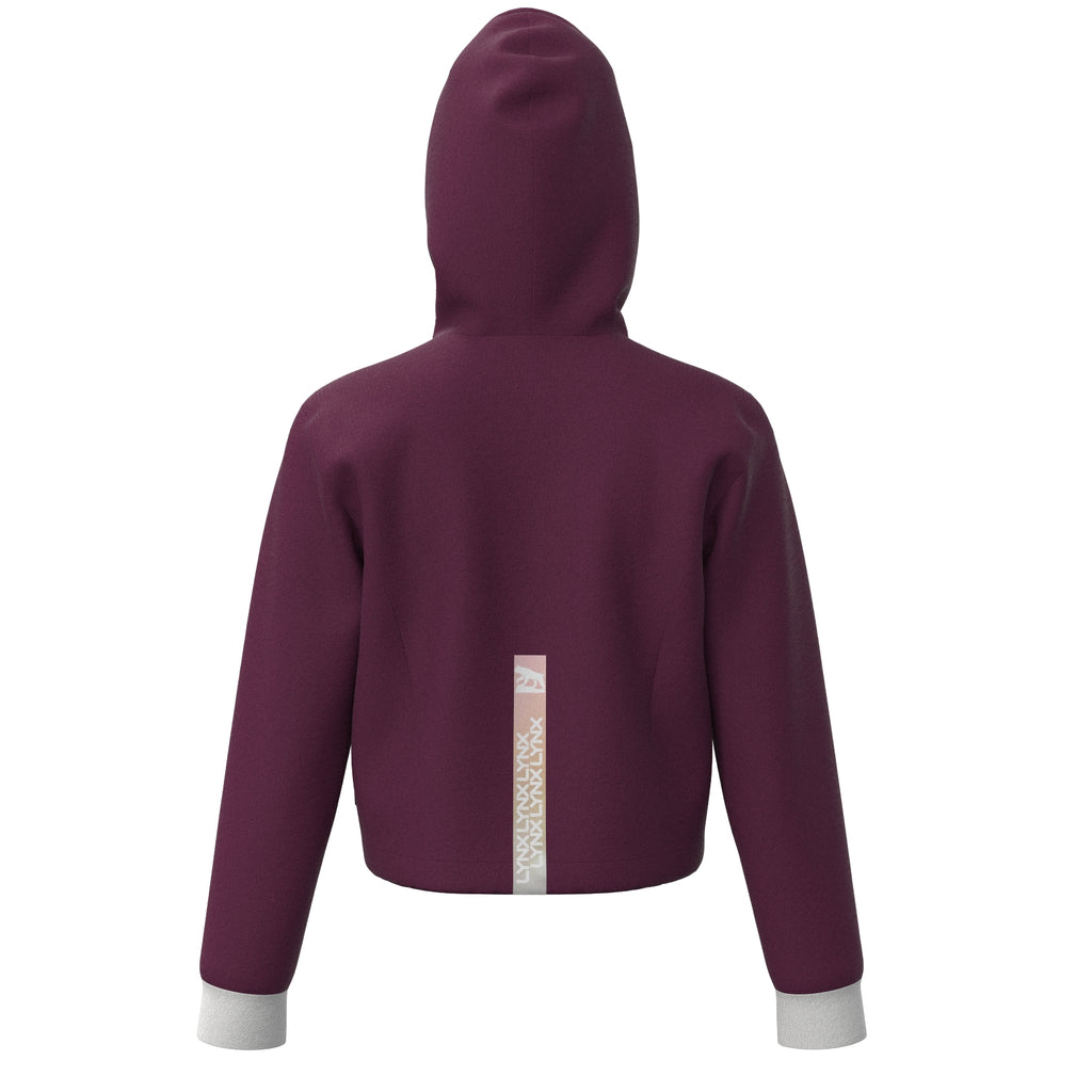 Fitness Hoodie Elly kurz in lila