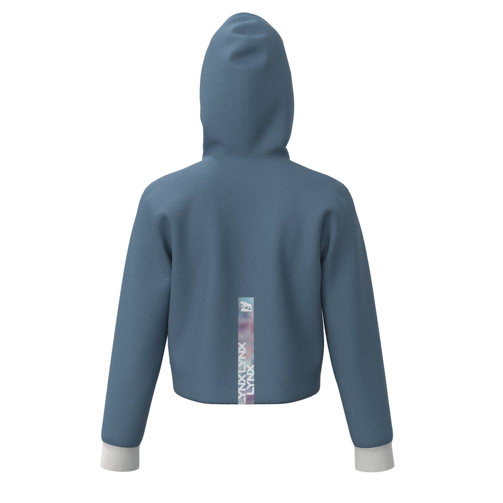 Fitness Hoodie Elly kurz in blau