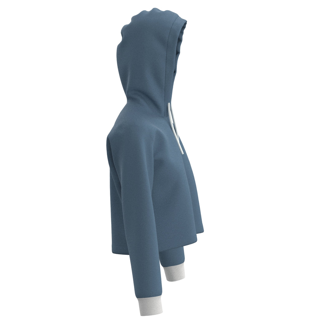 Fitness Hoodie Elly kurz in blau