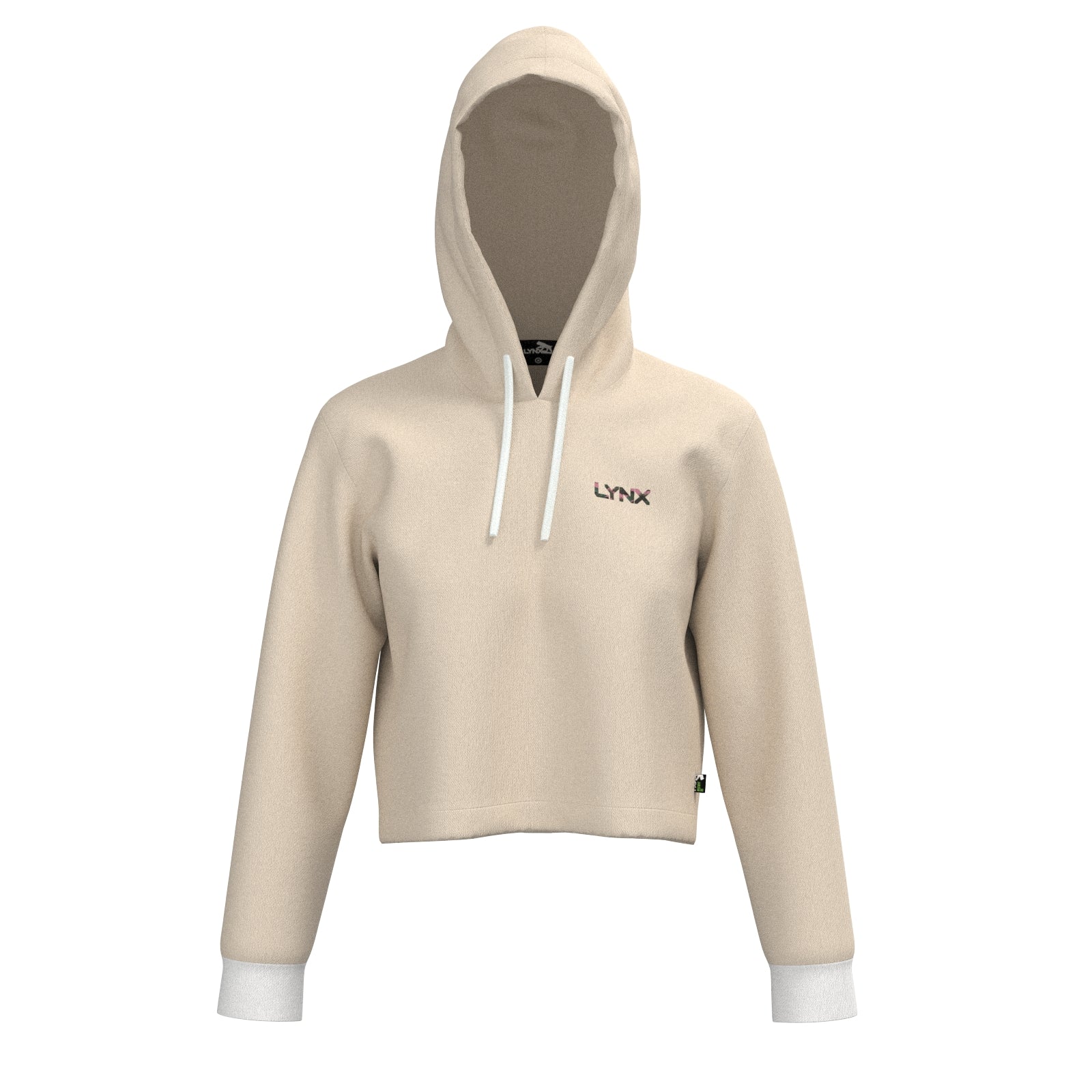 Fitness Hoodie Elly kurz in beige