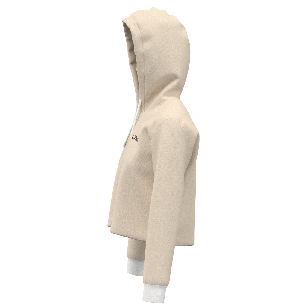 Fitness Hoodie Elly kurz in beige