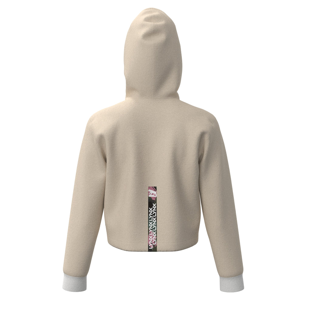 Fitness Hoodie Elly kurz in beige
