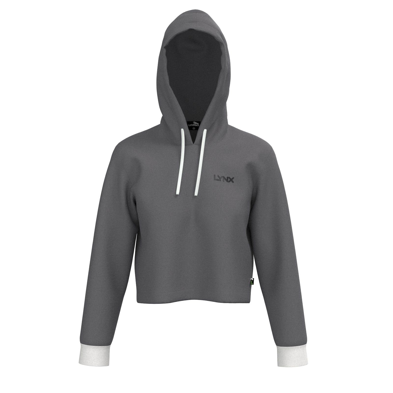 Fitness Hoodie Elly kurz in grau