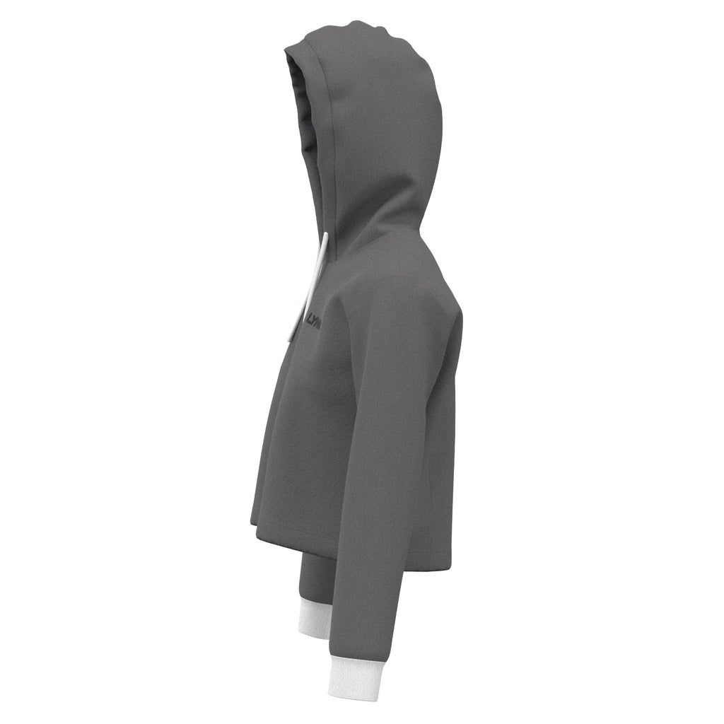 Fitness Hoodie Elly kurz in grau
