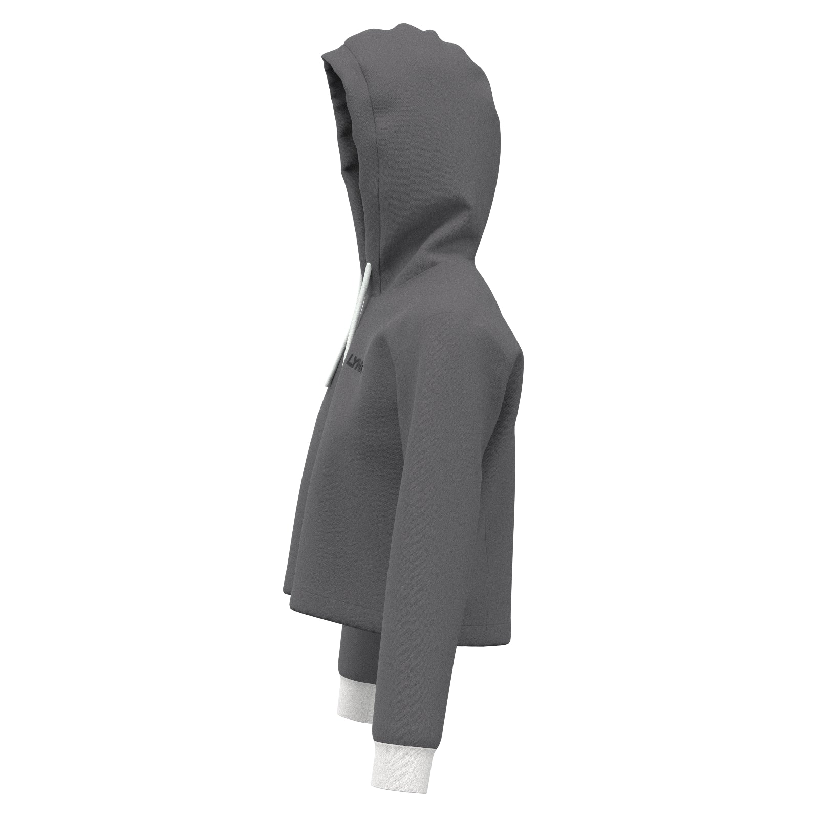 Fitness Hoodie Elly kurz in grau