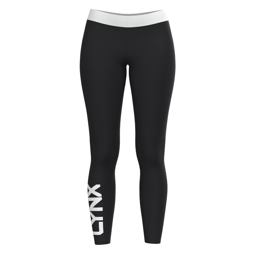 Lange Leggings Bine in schwarz