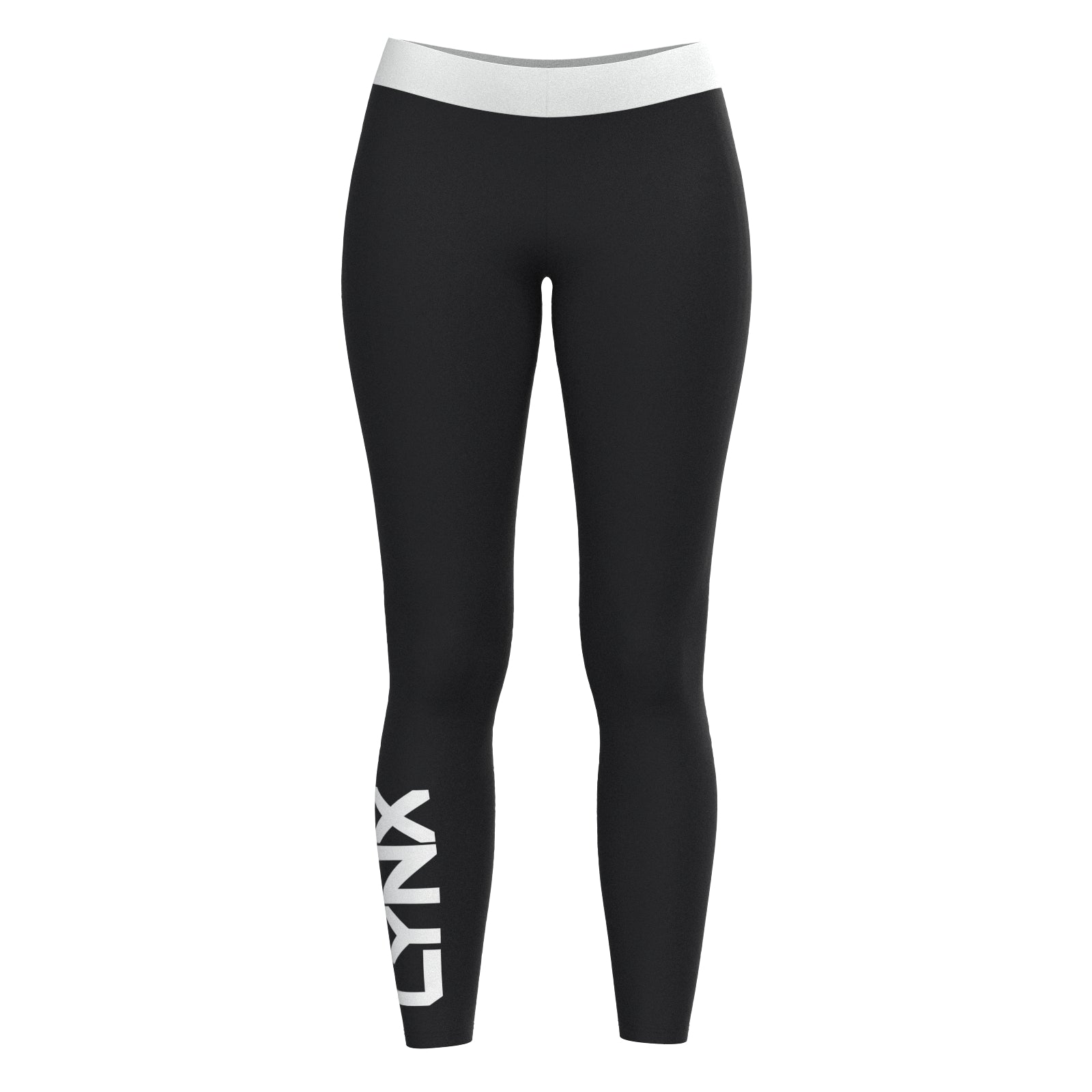 Lange Leggings Bine in schwarz
