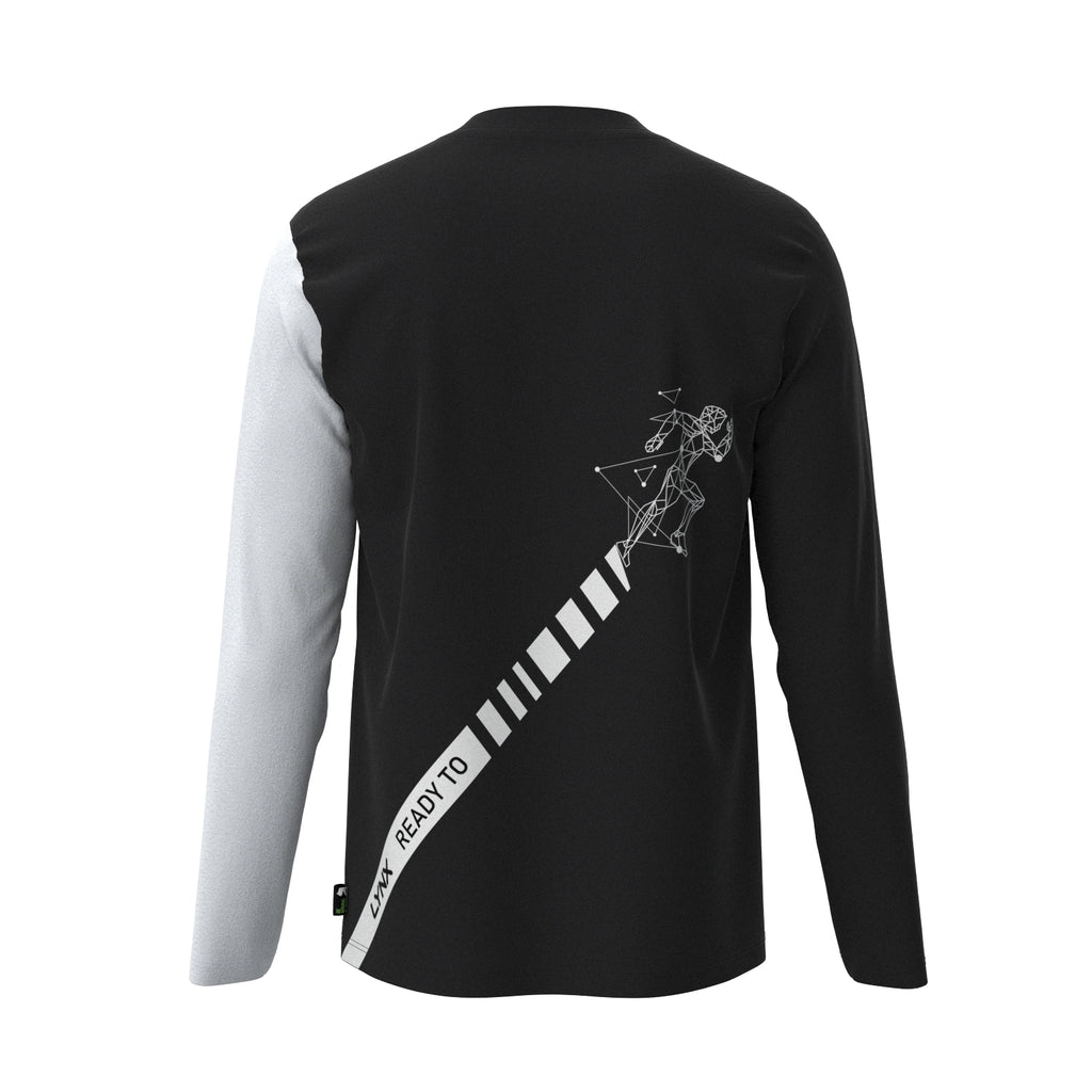 Running Longsleeve aus Bambus in schwarz