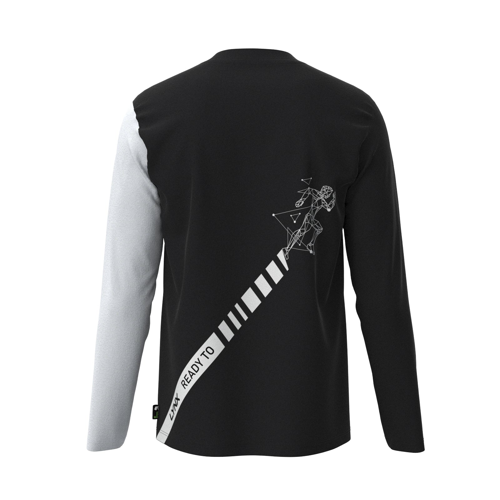 Running Longsleeve aus Bambus in schwarz
