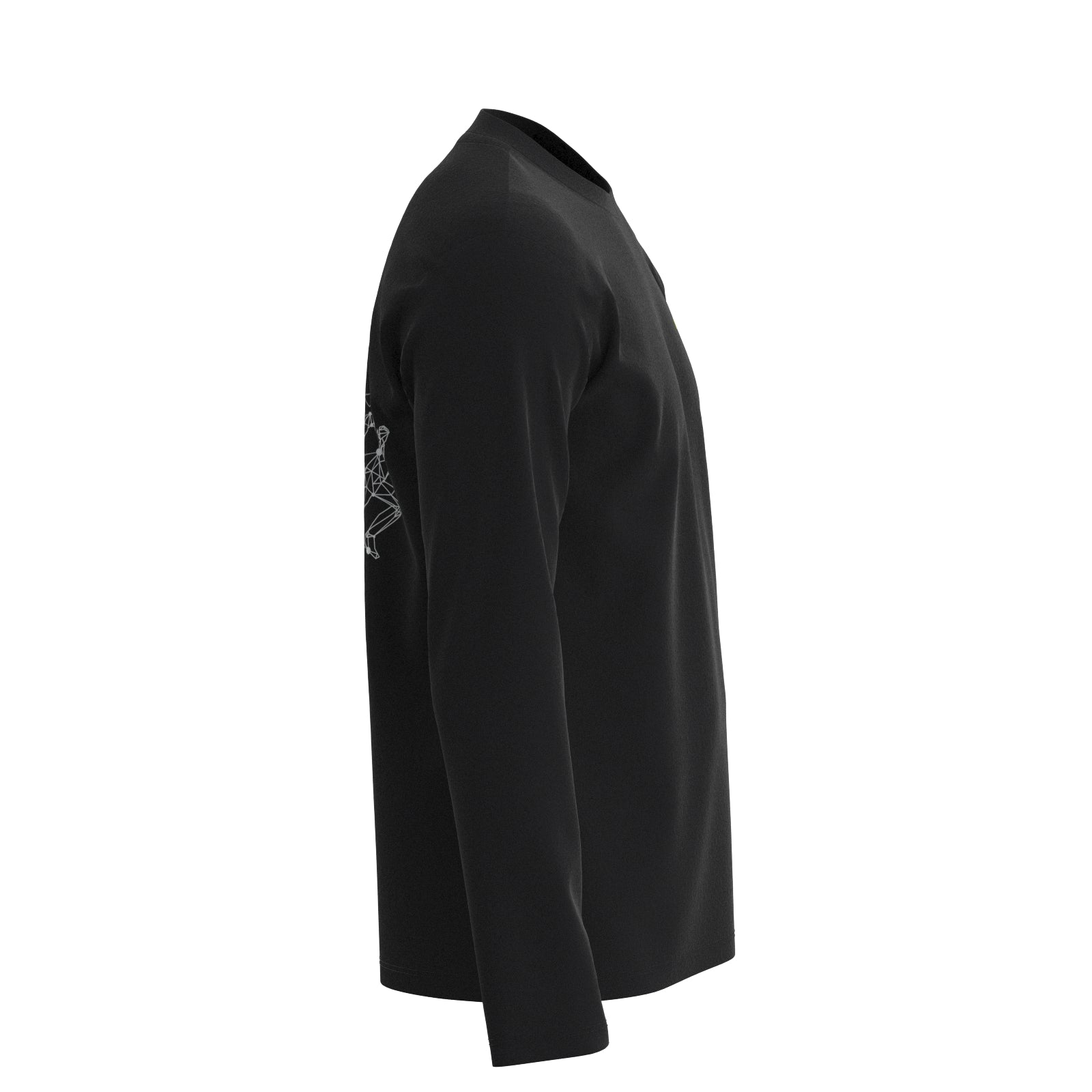 Running Longsleeve aus Bambus in schwarz