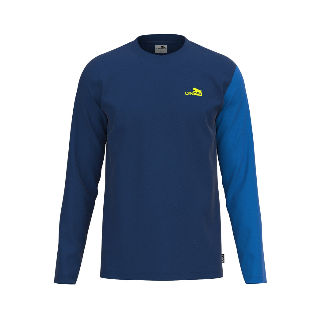 Running Longsleeve aus Bambus in blau