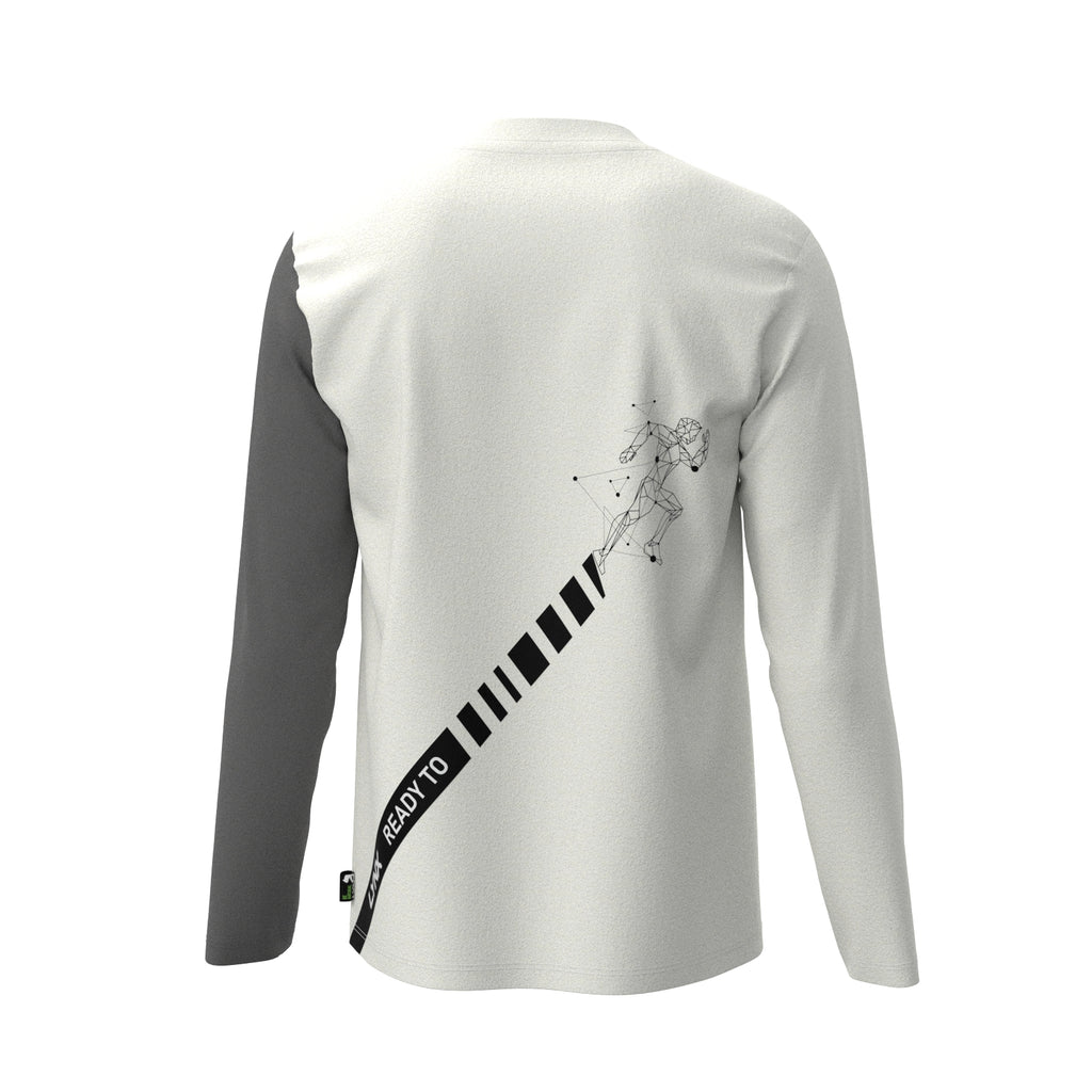 Running Longsleeve aus Bambus in weiß
