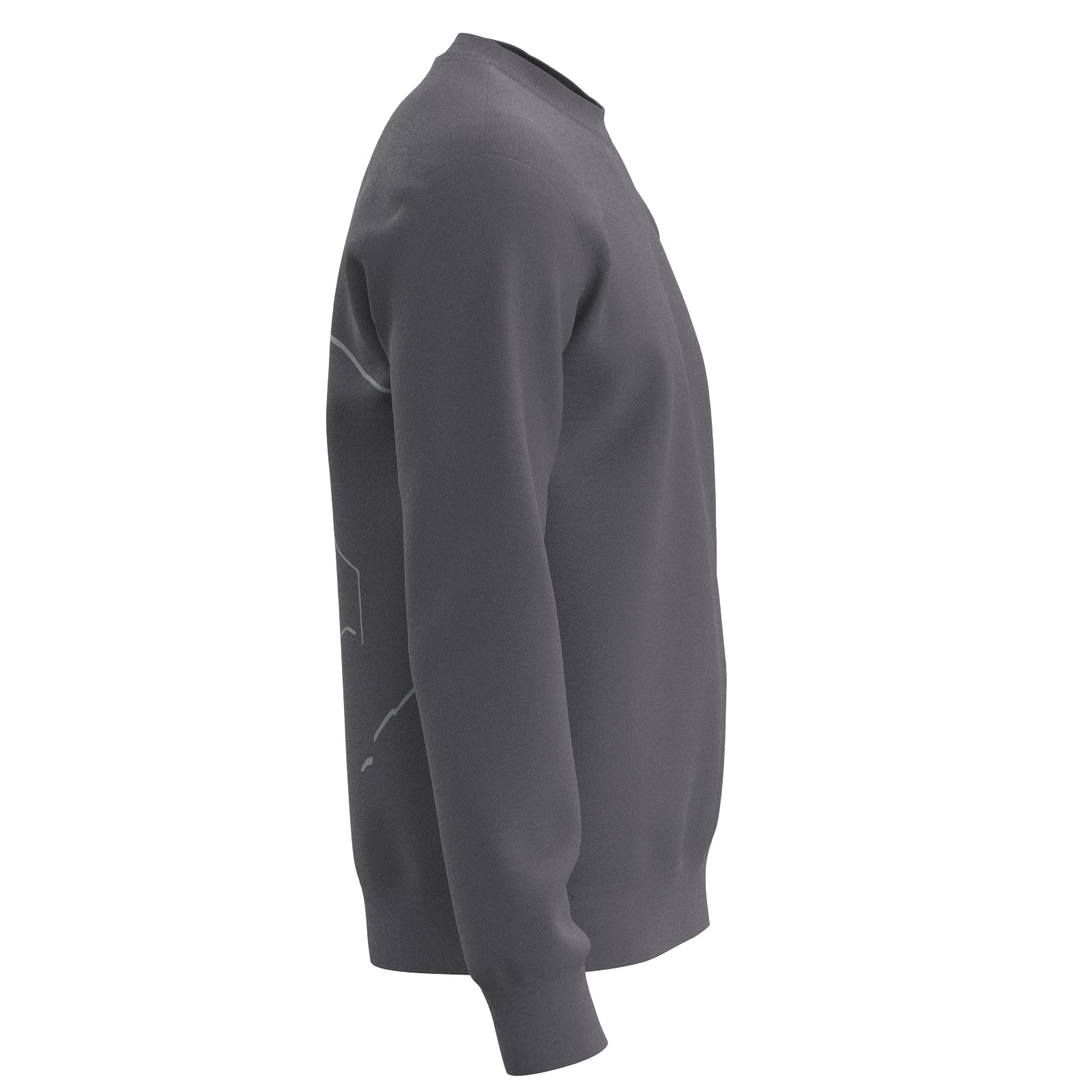 Sport Basic Sweater Fips in grau