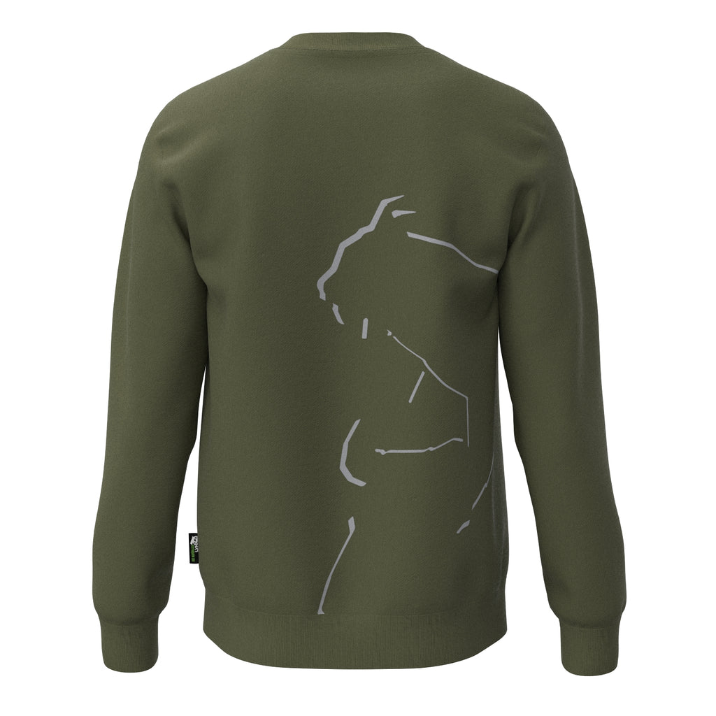 Sport Basic Sweater Fips in oliv