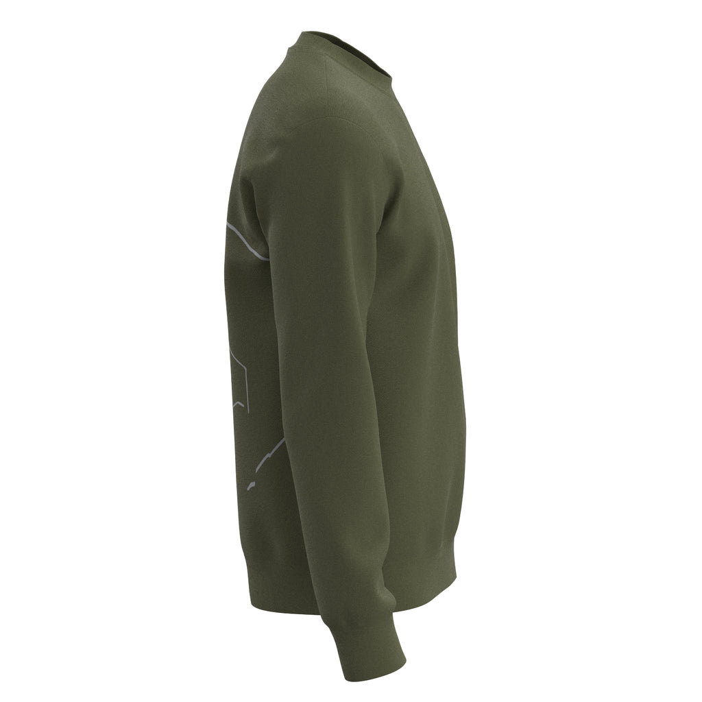 Sport Basic Sweater Fips in oliv