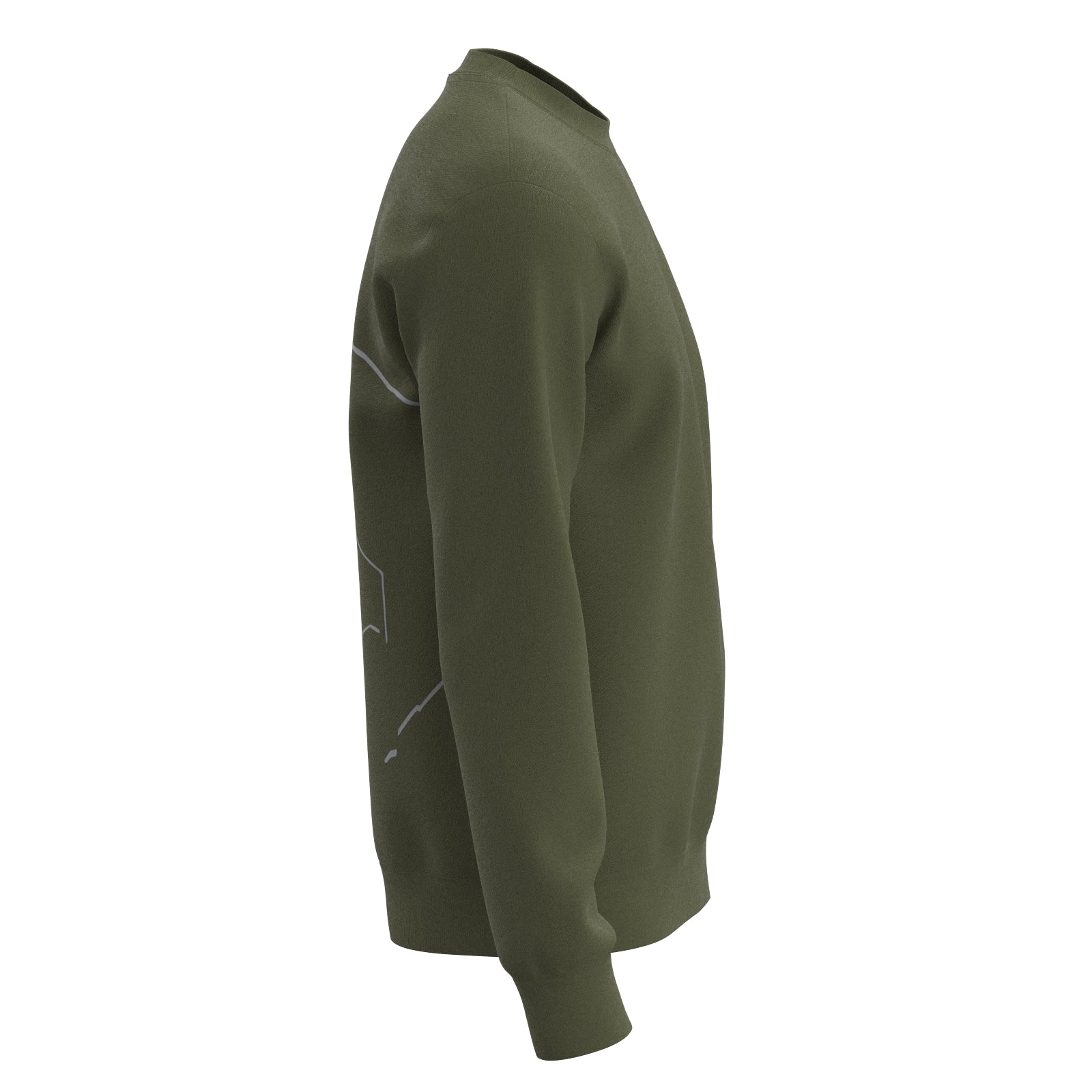 Sport Basic Sweater Fips in oliv